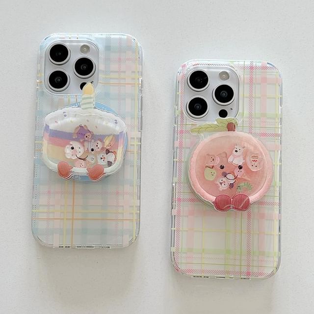 Case Magnetic Phone (Compatible with Plaid MagSafe)