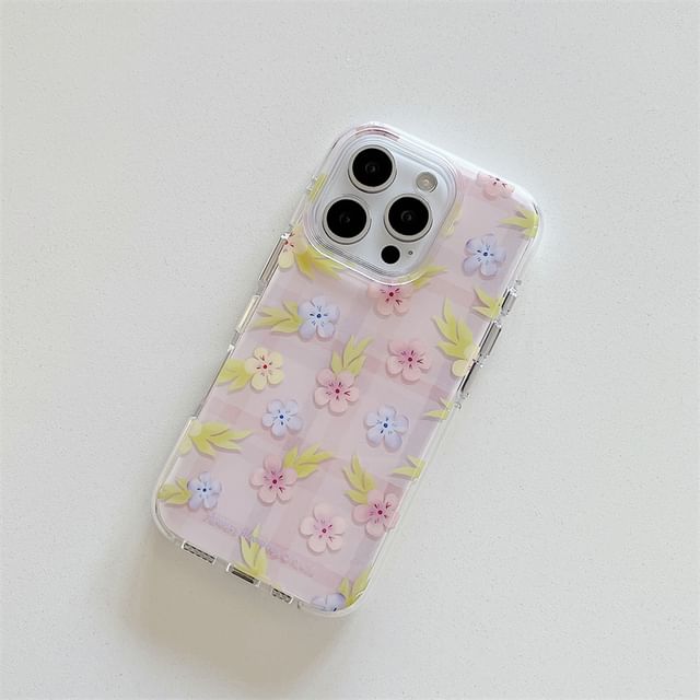Set / Phone Floral Case Strap