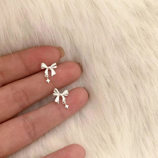 Alloy Bow Earring Drop
