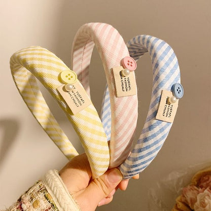 Headband Striped Thick