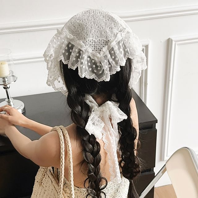 Hat Bonnet Lace