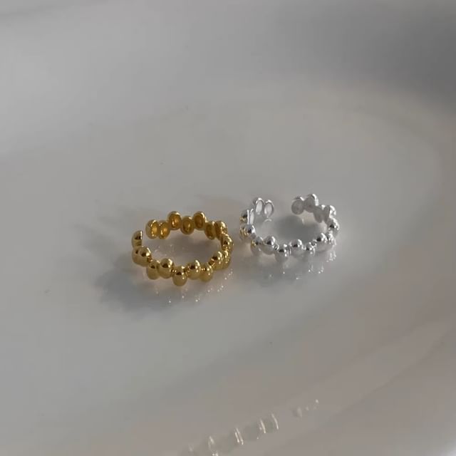 Sterling Silver 925 Open Ring Glossy