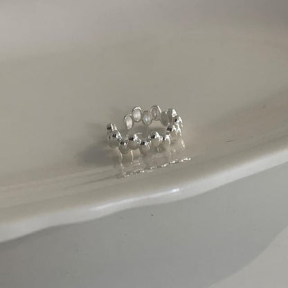 Sterling Silver 925 Open Ring Glossy