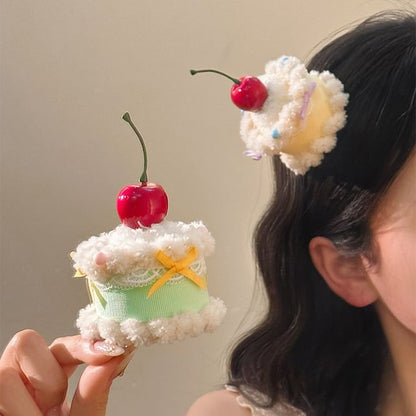 Cherry Cake Hair Clip