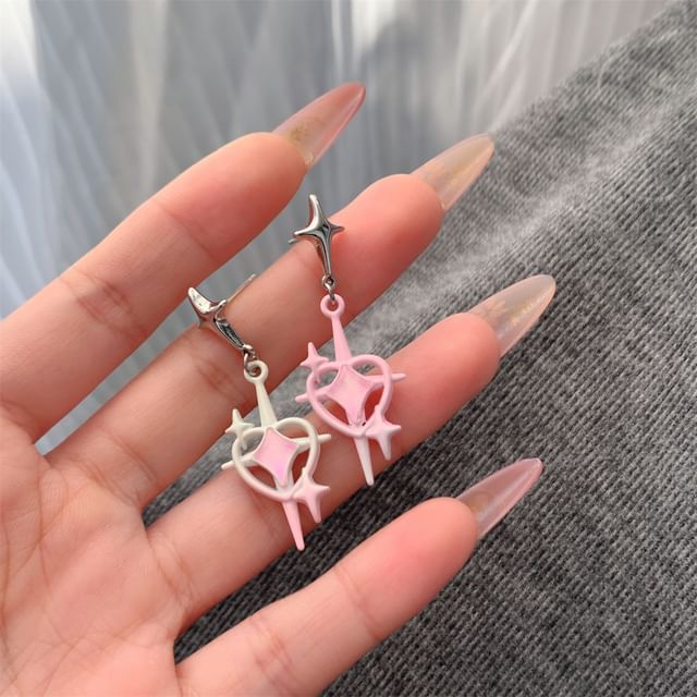 / Earring Star Drop Clip-On