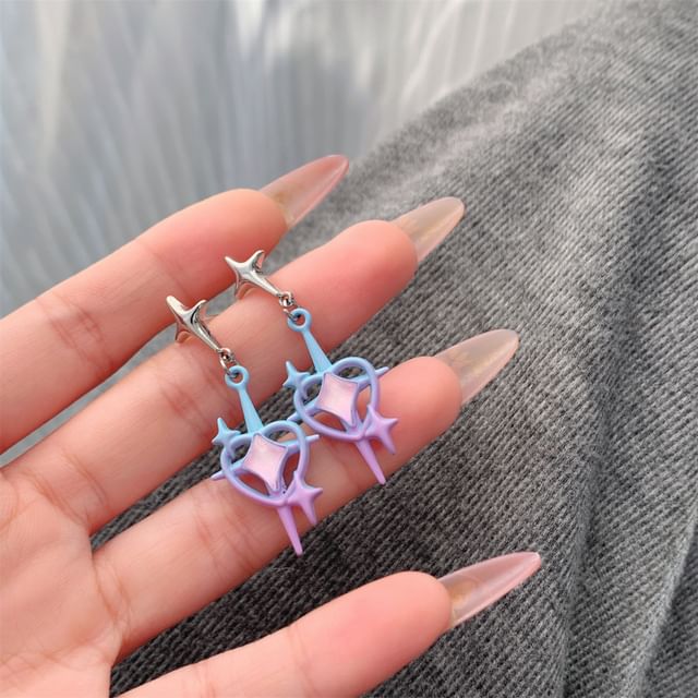 / Earring Star Drop Clip-On