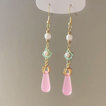 Faux Dangle Earring Pearl