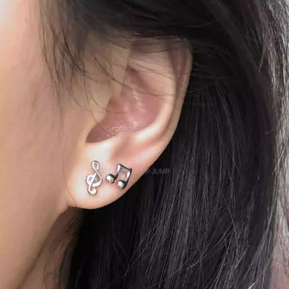 Earring Note Stud Music