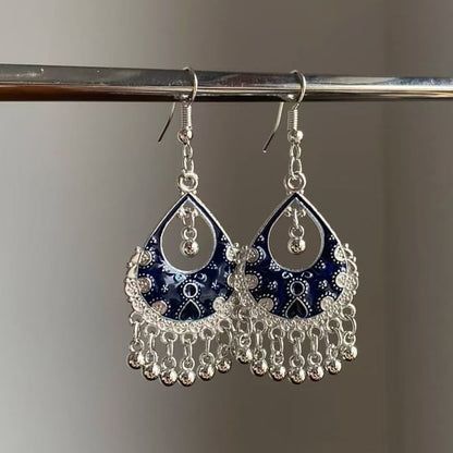 Fringed Alloy Chandelier Earring