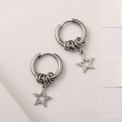Earring Alloy Star Drop