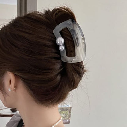 Acrylic Pearl Faux Hair Claw