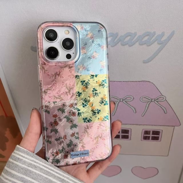 Floral Case Phone Panel