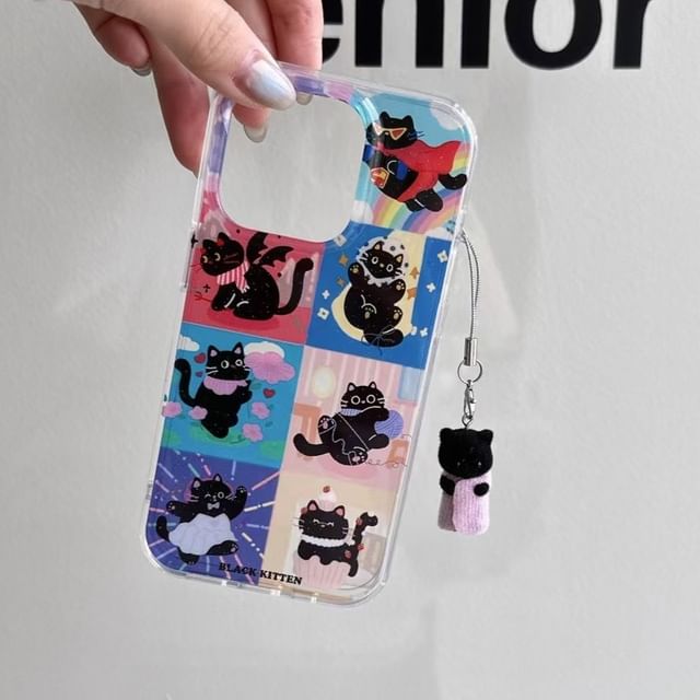 Cat Case Charm / Phone Set