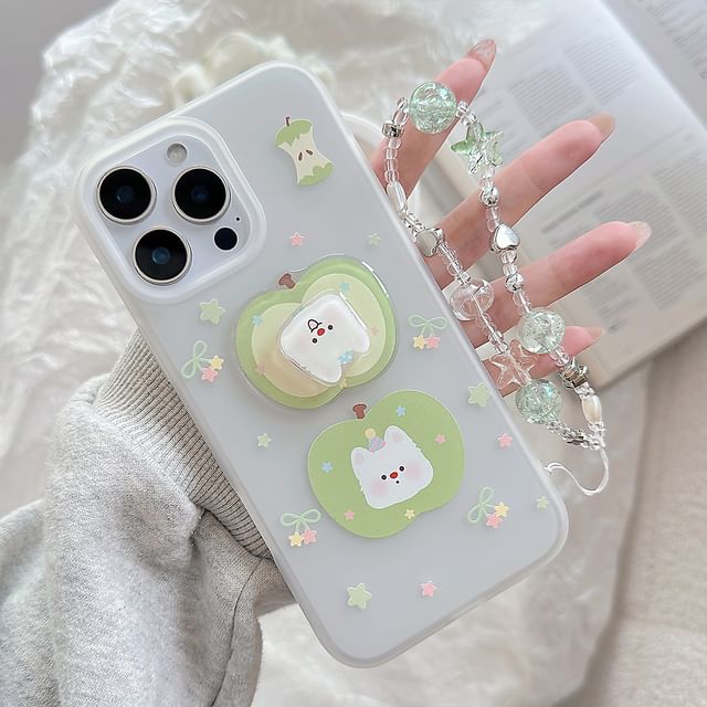 Apple Rotatable Strap Set Phone Adhesive / Dog Decoration Case