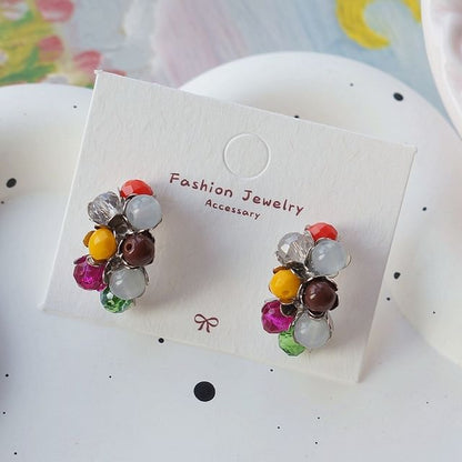 925 Silver Earring Sterling Bead Stud