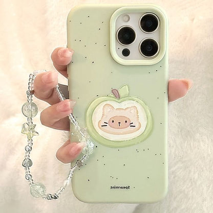 Cat Set Strap Phone Bead Print Case /