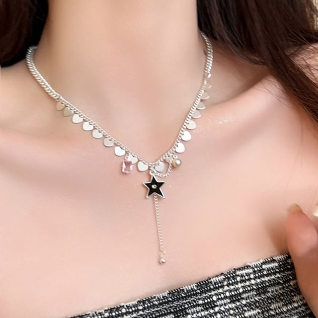 Pendant Star Lariat Necklace