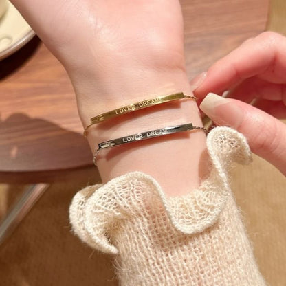 Bracelet Lettering Metal