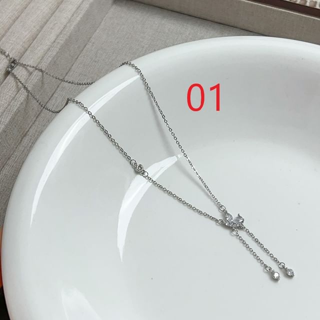 Lariat Necklace Butterfly