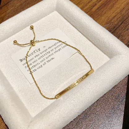 Bracelet Lettering Metal