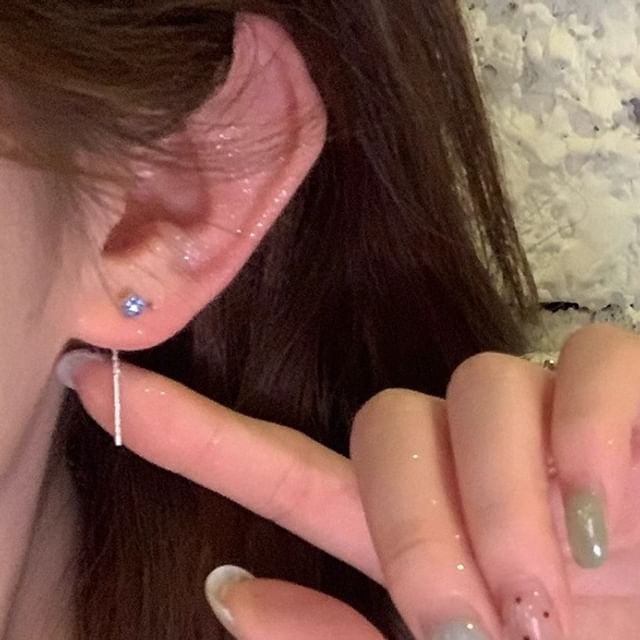 Flower Rhinestone Earring Threader