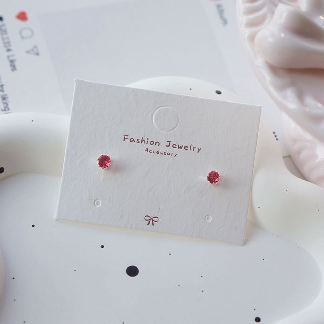 Rhinestone Stud Earring