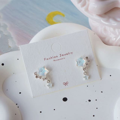 Drop / Star Crescent Earring