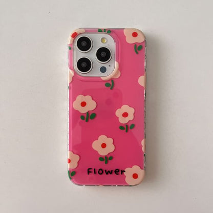 MagSafe) (Compatible Floral Phone with Magnetic Case
