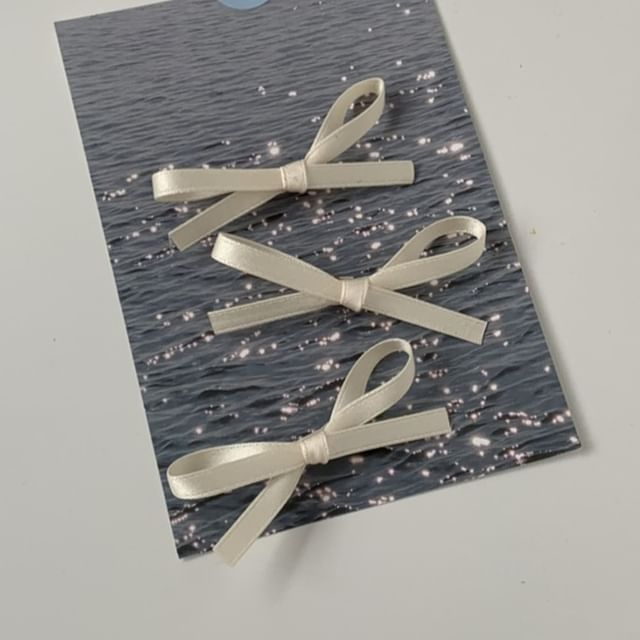 Hair Clip 3: Bow Plain of Set