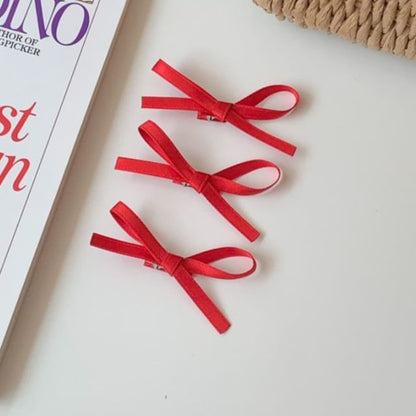 Hair Clip 3: Bow Plain of Set