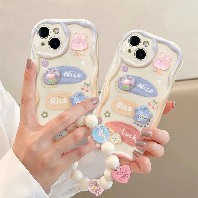 Strap Phone Set / Case Cartoon 3D