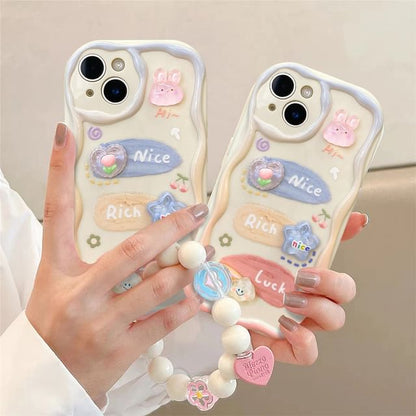 Strap Phone Set / Case Cartoon 3D