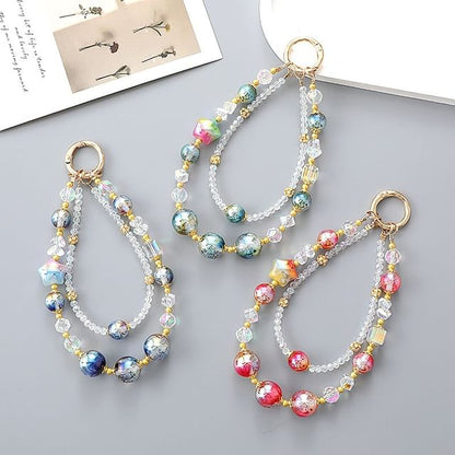 Bead Layered (Various Designs) Strap Faux Star Phone Crystal