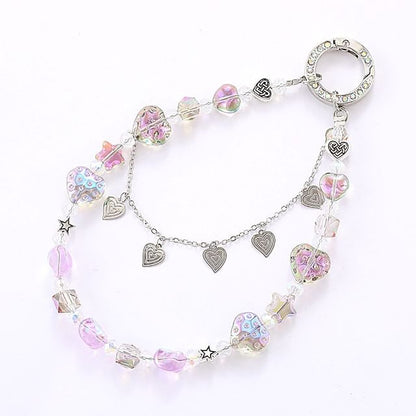 Heart Strap Faux Phone Crystal