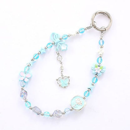 Crystal Phone Clover Strap Faux Bow