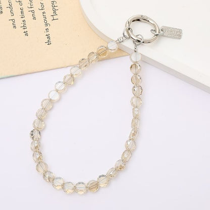 Faux Phone Crystal Bead Strap