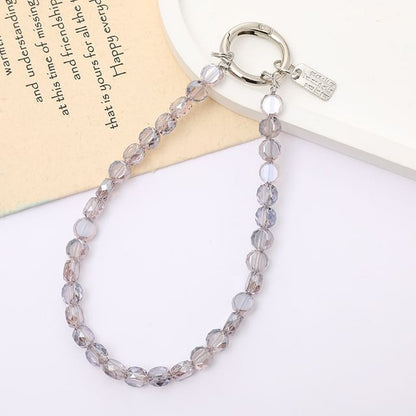 Faux Phone Crystal Bead Strap