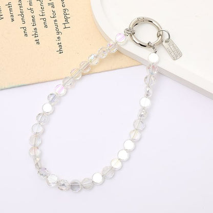 Faux Phone Crystal Bead Strap