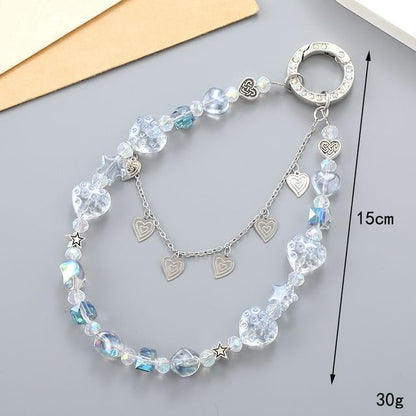 Heart Strap Faux Phone Crystal