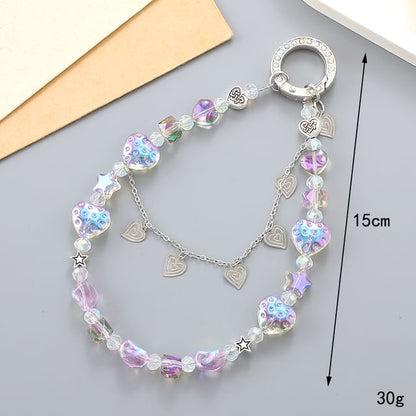 Heart Strap Faux Phone Crystal