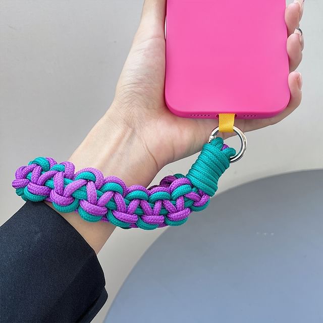 Lanyard Braided Strap with Phone Pad