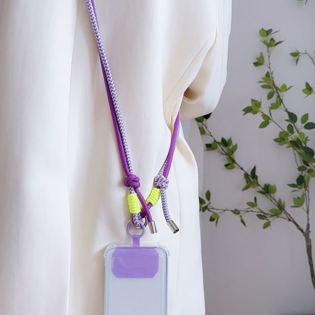 with Phone Pad Two-Tone Lanyard