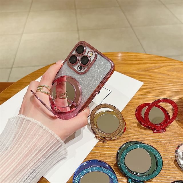 Mirror Glitter Stand Phone Magnetic with