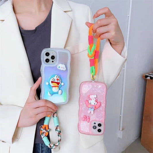 with Pad and Two-Tone Lanyard Phone Strap