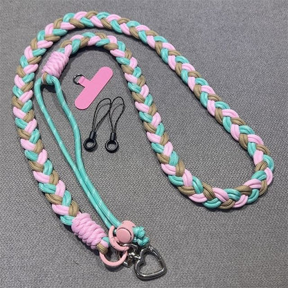 Phone with Braided Lanyard Pad
