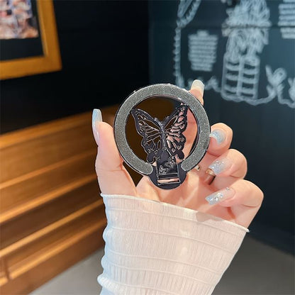 Stand Glitter Butterfly Phone Magnetic