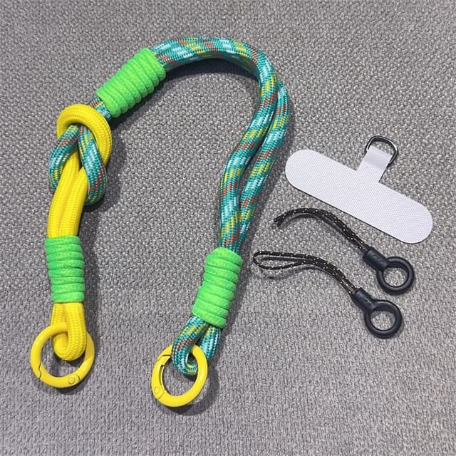 with Pad and Two-Tone Lanyard Phone Strap