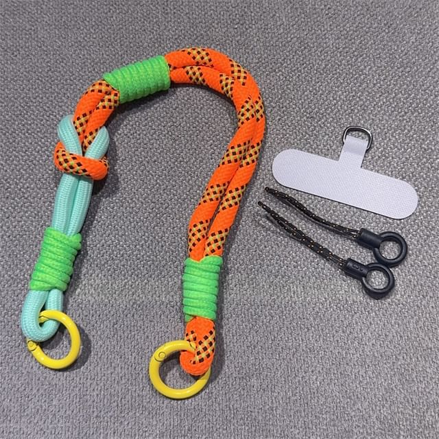 with Pad and Two-Tone Lanyard Phone Strap