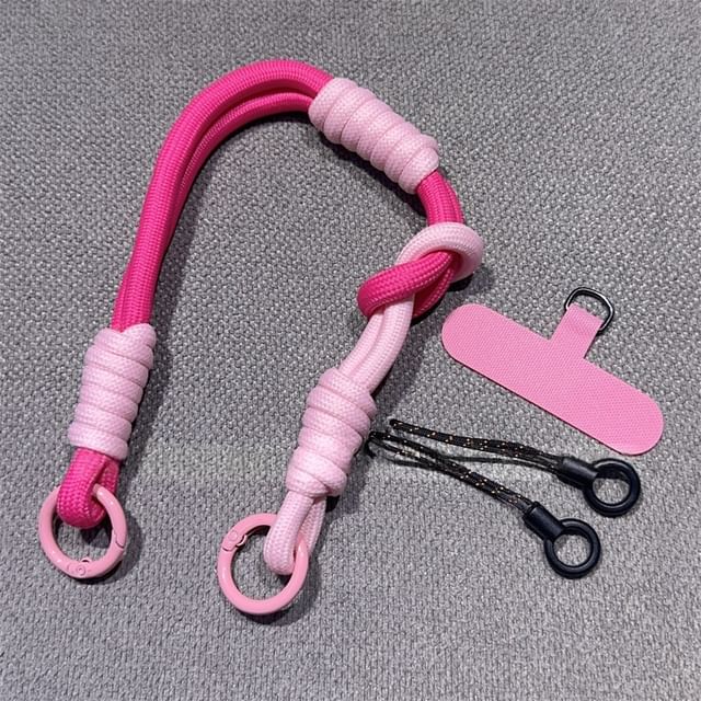 with Pad and Two-Tone Lanyard Phone Strap