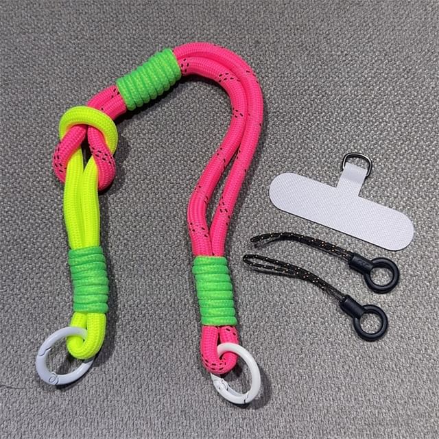with Pad and Two-Tone Lanyard Phone Strap